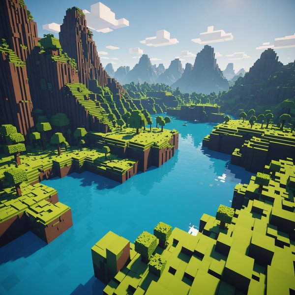Quels sont les avantages de l'utilisation des graphismes voxel pour la création de paysages destructibles?